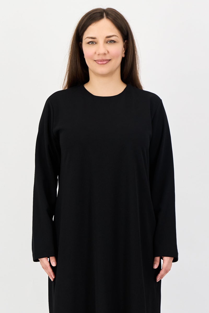 trendyol Women Plain Maxi Casual Dress, Black - Image 4